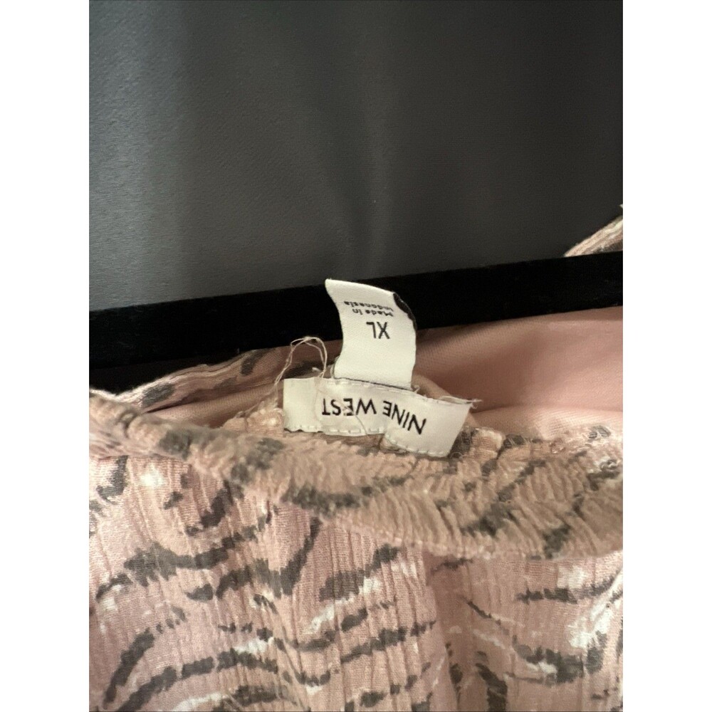Y2K Women's Midi Skirt Pink Animal Print Size XL Late 90s PNW - Picture 4 of 4
